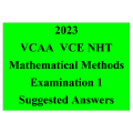 Detailed answers 2023 VCAA VCE NHT Mathematical Methods Examination 1